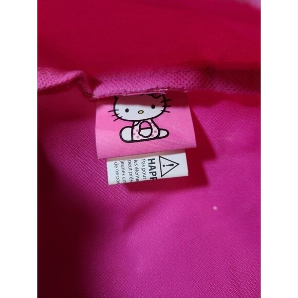 Hello Kitty Pink Sequin Backpack Stars & Bow Design Kids School Bag 14"x10" - Picture 4 of 9